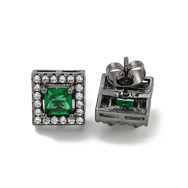 PandaHall Square Brass Micro Pave Clear Cubic Zirconia Stud Earrings, with Emerald Rhinestone for Women, Gunmetal, 10x10mm Cubic Zirconia..., Green
PandaHall Square Brass Micro Pave Clear Cubic Zirconia Stud Earrings, with Emerald Rhinestone for Women, Gunmetal, 10x10mm Cubic Zirconia..., Green