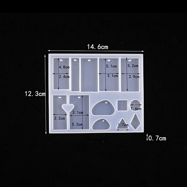 PandaHall Pendants Food Grade Silicone Mold, Resin Casting Molds, for UV Resin, Epoxy Resin Craft Making, White, Rectangle, 146x123x7mm...
PandaHall Pendants Food Grade Silicone Mold, Resin Casting Molds, for UV Resin, Epoxy Resin Craft Making, White, Rectangle, 146x123x7mm...