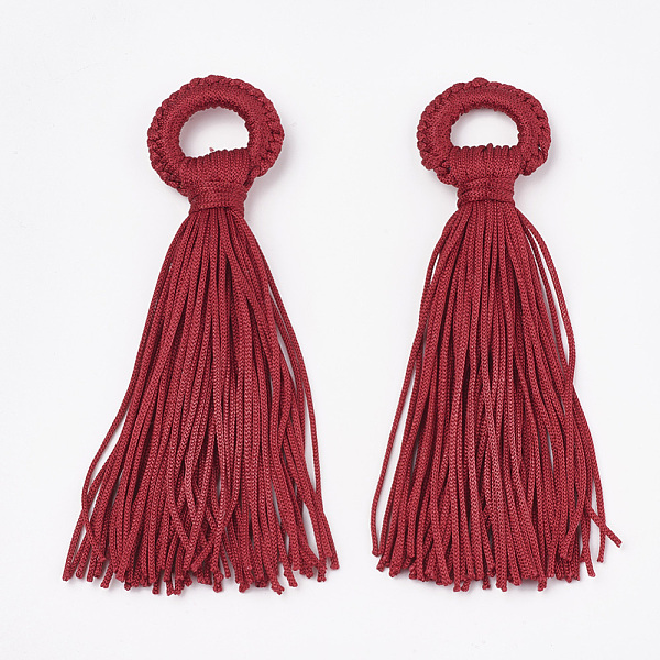 PandaHall Polyester Tassel Big Pendant Decorations, Red, 98~110x24~26x10~15mm, Hole: 14mm Polyester Red
PandaHall Polyester Tassel Big Pendant Decorations, Red, 98~110x24~26x10~15mm, Hole: 14mm Polyester Red