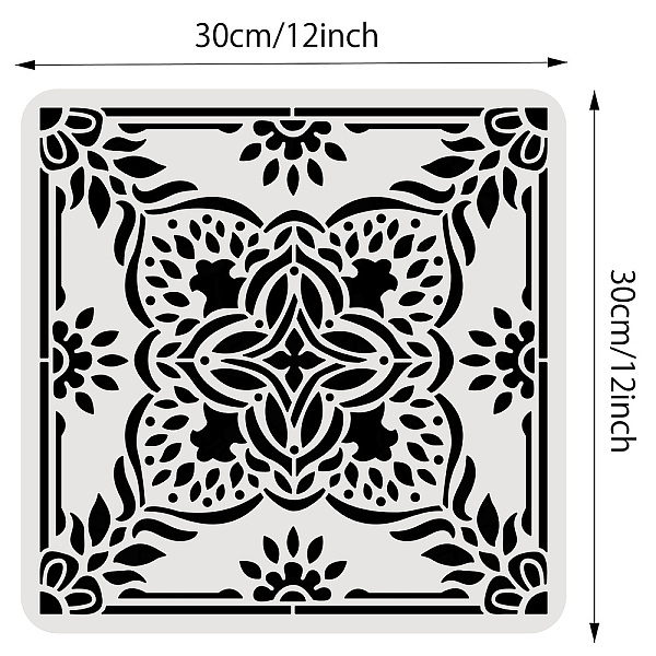 PandaHall BENECREAT Moroccan Geometric Pattern Plastic Painting Stencils, 30x30cm Reusable Drawing Template for Art Painting, Scrabooking..., White
PandaHall BENECREAT Moroccan Geometric Pattern Plastic Painting Stencils, 30x30cm Reusable Drawing Template for Art Painting, Scrabooking..., White
