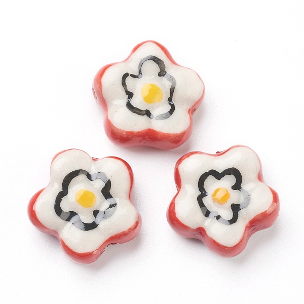 PandaHall Handmade Porcelain Flower Poached Eggs Beads, Red, 16.5x16.5x7mm, Hole: 2mm, about 20pcs/strand, 12.60 inch(32cm) Porcelain Flower...
PandaHall Handmade Porcelain Flower Poached Eggs Beads, Red, 16.5x16.5x7mm, Hole: 2mm, about 20pcs/strand, 12.60 inch(32cm) Porcelain Flower...