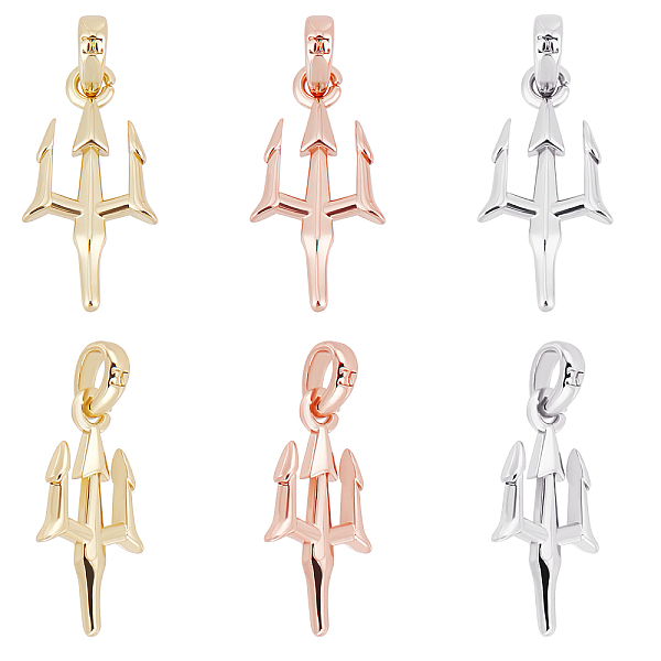 PandaHall Beebeecraft 9Pcs/Box 3 Colors Trident Charms 18K Gold Plated Brass Poseidon Trident Charms with Jump Ring for DIY Necklace...
PandaHall Beebeecraft 9Pcs/Box 3 Colors Trident Charms 18K Gold Plated Brass Poseidon Trident Charms with Jump Ring for DIY Necklace...