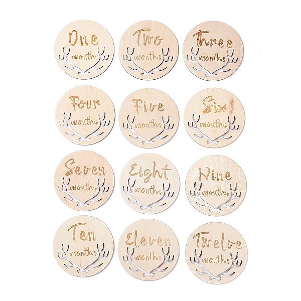 PandaHall Flat Round Wood Cabochons with Month, PapayaWhip, 100x2.5mm, 12pcs/set Wood Flat Round Orange
PandaHall Flat Round Wood Cabochons with Month, PapayaWhip, 100x2.5mm, 12pcs/set Wood Flat Round Orange