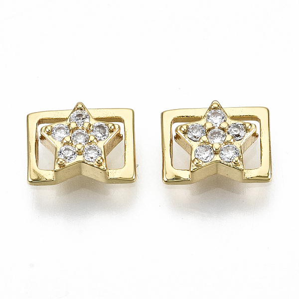 PandaHall Brass Micro Pave Clear Cubic Zirconia Cabochons, Fit Floating Locket Charms, Cadmium Free & Nickel Free & Lead Free, Star, Real...
PandaHall Brass Micro Pave Clear Cubic Zirconia Cabochons, Fit Floating Locket Charms, Cadmium Free & Nickel Free & Lead Free, Star, Real...