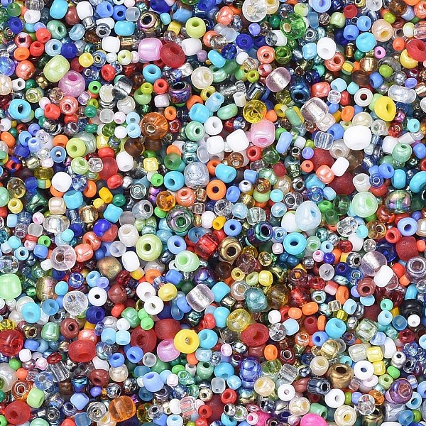 PandaHall Glass Seed Beads, Mixed Shape and Mixed Size, Colorful, 2x2x2mm, Hole: 1mm Glass
PandaHall Glass Seed Beads, Mixed Shape and Mixed Size, Colorful, 2x2x2mm, Hole: 1mm Glass