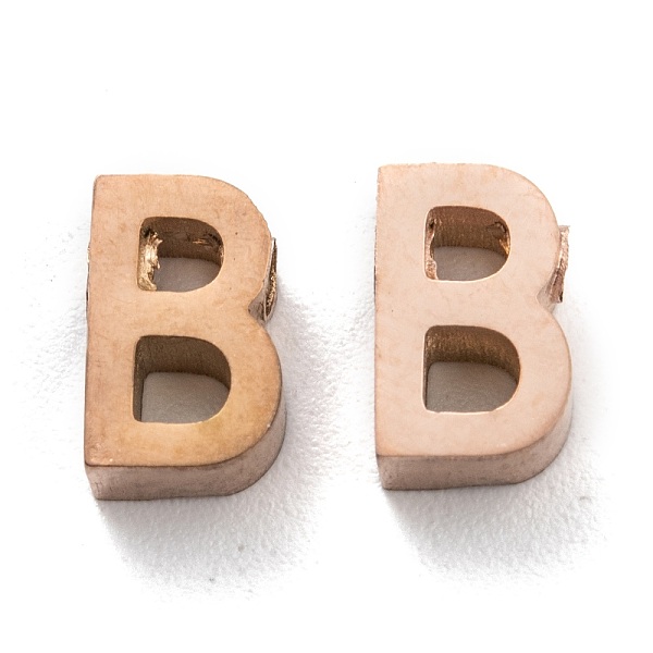 PandaHall Ion Plating(IP) 304 Stainless Steel Charms, Alphabet, Rose Gold, Letter.B, 8x5x3mm, Hole: 1.8mm 304 Stainless Steel Letter B
PandaHall Ion Plating(IP) 304 Stainless Steel Charms, Alphabet, Rose Gold, Letter.B, 8x5x3mm, Hole: 1.8mm 304 Stainless Steel Letter B