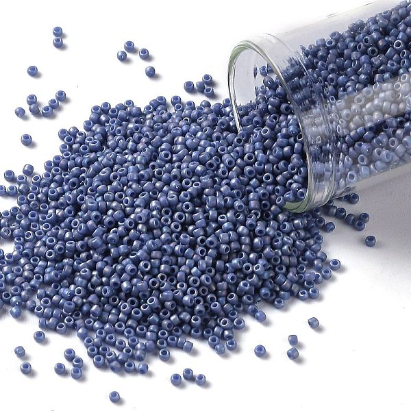 PandaHall TOHO Round Seed Beads, Japanese Seed Beads, (2636F) Semi Glazed Rainbow Soft Blue, 15/0, 1.5mm, Hole: 0.7mm, about 3000pcs/bottle...
PandaHall TOHO Round Seed Beads, Japanese Seed Beads, (2636F) Semi Glazed Rainbow Soft Blue, 15/0, 1.5mm, Hole: 0.7mm, about 3000pcs/bottle...