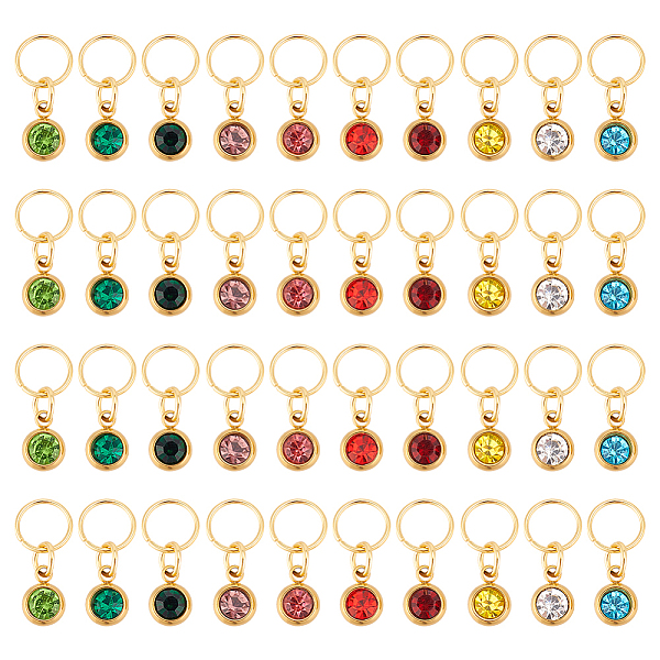 PandaHall 40Pcs 10 Color Vacuum Plating Real 18K Gold Plated 201 Stainless Steel Rhinestone Charms, Birthstone Charms, Flat Round, Mixed..., Multicolor
PandaHall 40Pcs 10 Color Vacuum Plating Real 18K Gold Plated 201 Stainless Steel Rhinestone Charms, Birthstone Charms, Flat Round, Mixed..., Multicolor