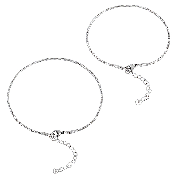 PandaHall UNICRAFTALE 2 Sizes 10pcs 7-9in Stainless Steel Snake Chains Bracelet with Lobster Claw Clasps Hypoallergenic Bracelet Chains for...
PandaHall UNICRAFTALE 2 Sizes 10pcs 7-9in Stainless Steel Snake Chains Bracelet with Lobster Claw Clasps Hypoallergenic Bracelet Chains for...