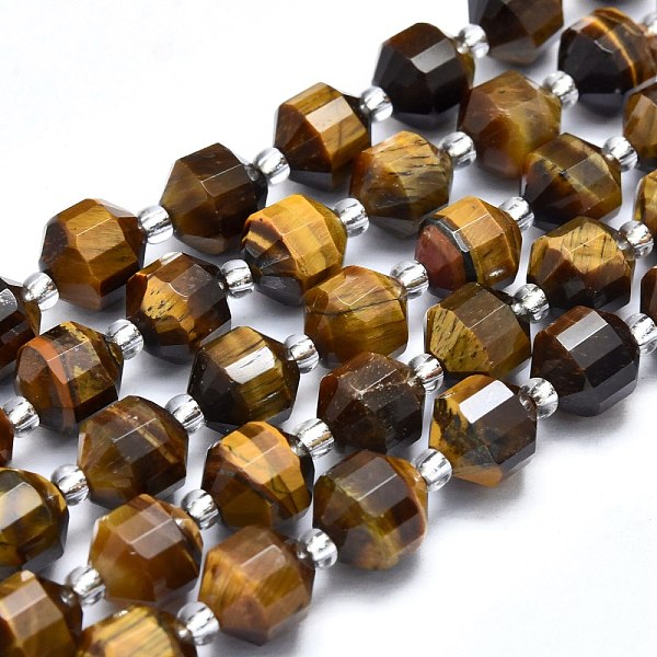 PandaHall Natural Tiger Eye Beads Strands, Faceted, Round, 8x7~8mm, Hole: 1mm, about 38pcs/Strand, 15.35 inch(39cm) Tiger Eye Round
PandaHall Natural Tiger Eye Beads Strands, Faceted, Round, 8x7~8mm, Hole: 1mm, about 38pcs/Strand, 15.35 inch(39cm) Tiger Eye Round