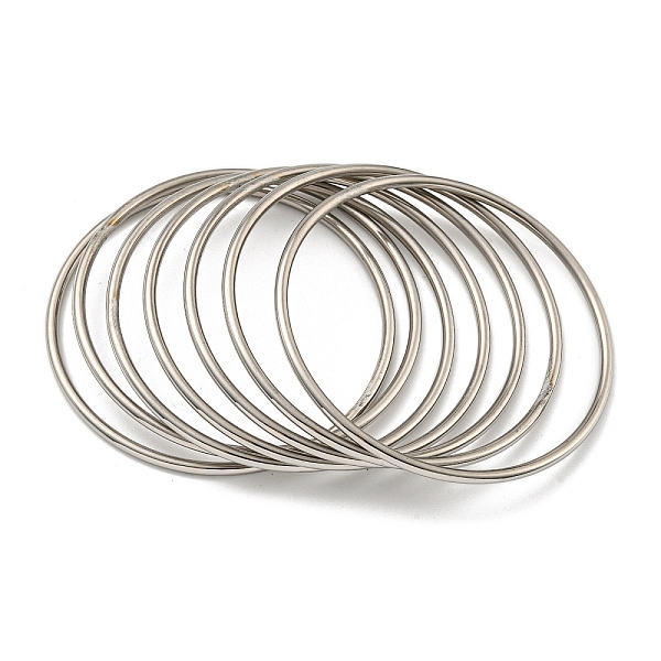 PandaHall 7Pcs Vacuum Plating 202 Stainless Steel Plain Ring Bangle Sets, Stackable Bangles for Women, Stainless Steel Color, Inner Diameter...
PandaHall 7Pcs Vacuum Plating 202 Stainless Steel Plain Ring Bangle Sets, Stackable Bangles for Women, Stainless Steel Color, Inner Diameter...