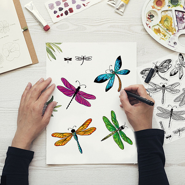 PandaHall GLOBLELAND 2PCS Dragonfly Theme Clear Stamps and Die Cuts Insect Silicone Stamps Cards and Metal Cutting Dies for Card Making and...
PandaHall GLOBLELAND 2PCS Dragonfly Theme Clear Stamps and Die Cuts Insect Silicone Stamps Cards and Metal Cutting Dies for Card Making and...