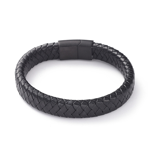 PandaHall Unisex Leather Cord Weave Bracelets, with Gunmetal Plated 304 Stainless Steel Magnetic Clasps, Black, 8-1/4 inch(21cm), 12x6mm...
PandaHall Unisex Leather Cord Weave Bracelets, with Gunmetal Plated 304 Stainless Steel Magnetic Clasps, Black, 8-1/4 inch(21cm), 12x6mm...