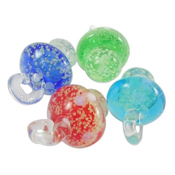 PandaHall Handmade Lampwork Pendants, Mixed Color, Fluorescent Mushrooms, about 15mm wide, 25mm long, hole: 3mm Lampwork Mushroom Multicolor
PandaHall Handmade Lampwork Pendants, Mixed Color, Fluorescent Mushrooms, about 15mm wide, 25mm long, hole: 3mm Lampwork Mushroom Multicolor