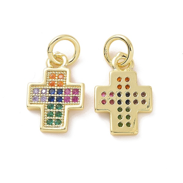 PandaHall Brass Micro Pave Cubic Zirconia Charms, with Jump Ring, Real 18K Gold Plated, Cross, Colorful, 13x8.5x2mm, Jump Ring: 5x0.8mm...
PandaHall Brass Micro Pave Cubic Zirconia Charms, with Jump Ring, Real 18K Gold Plated, Cross, Colorful, 13x8.5x2mm, Jump Ring: 5x0.8mm...