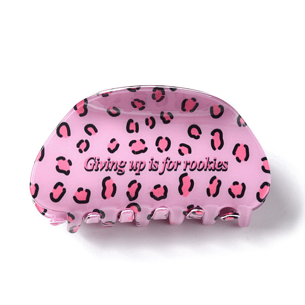 PandaHall Leopard Print Pattern PVC Claw Hair Clips, with Iron Findings, Hair Accessories for Women Girls Thick Hair, Pearl Pink, 47x86x43mm...
PandaHall Leopard Print Pattern PVC Claw Hair Clips, with Iron Findings, Hair Accessories for Women Girls Thick Hair, Pearl Pink, 47x86x43mm...