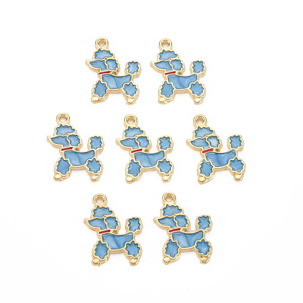 PandaHall Alloy Enamel Pendants, Light Gold, Cadmium Free & Nickel Free & Lead Free, Poodle, Sky Blue, 21x16x1.5mm, Hole: 1.6mm Alloy+Enamel...
PandaHall Alloy Enamel Pendants, Light Gold, Cadmium Free & Nickel Free & Lead Free, Poodle, Sky Blue, 21x16x1.5mm, Hole: 1.6mm Alloy+Enamel...