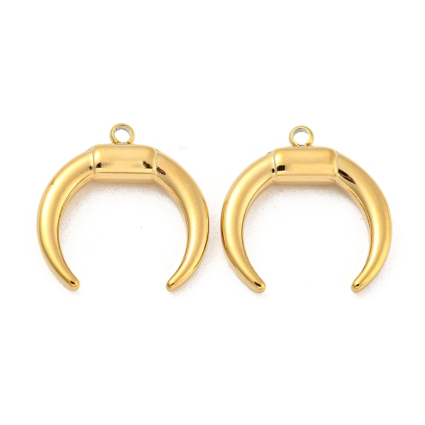 PandaHall 304 Stainless Steel Pendants, Double Horn/Crescent Moon Charm, Real 14K Gold Plated, 17x16x3.5mm, Hole: 1.4mm 304 Stainless Steel...
PandaHall 304 Stainless Steel Pendants, Double Horn/Crescent Moon Charm, Real 14K Gold Plated, 17x16x3.5mm, Hole: 1.4mm 304 Stainless Steel...