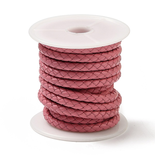 PandaHall Braided Cowhide Leather Cord, Leather Rope String for Bracelets, Flamingo, 5mm, about 4.37 yards(4m)/roll Leather Round Pink
PandaHall Braided Cowhide Leather Cord, Leather Rope String for Bracelets, Flamingo, 5mm, about 4.37 yards(4m)/roll Leather Round Pink