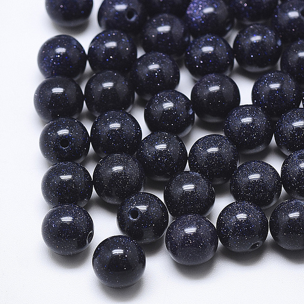 PandaHall Synthetic Blue Goldstone Beads, Half Drilled, Round, 10mm, Half Hole: 1.2mm Blue Goldstone Round
PandaHall Synthetic Blue Goldstone Beads, Half Drilled, Round, 10mm, Half Hole: 1.2mm Blue Goldstone Round