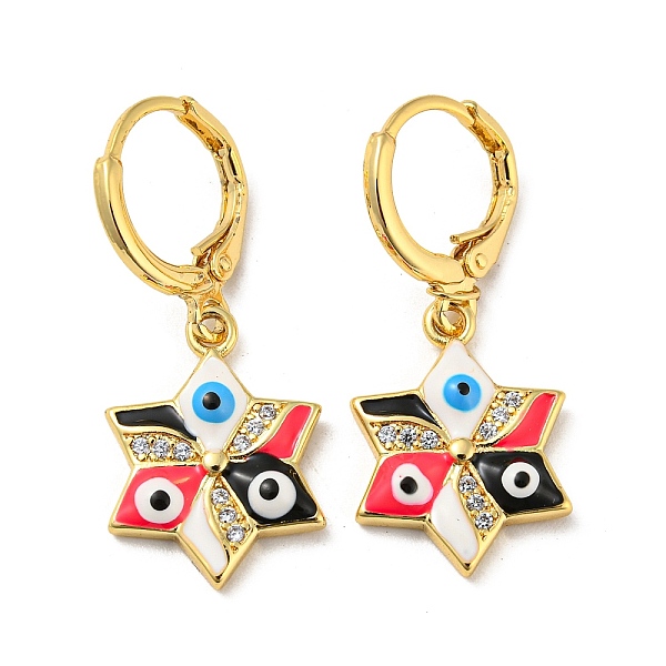 PandaHall Real 18K Gold Plated Brass Dangle Leverback Earrings, with Enamel and Cubic Zirconia, Evil Eye, Red, 30.5x13mm Cubic Zirconia Evil...
PandaHall Real 18K Gold Plated Brass Dangle Leverback Earrings, with Enamel and Cubic Zirconia, Evil Eye, Red, 30.5x13mm Cubic Zirconia Evil...