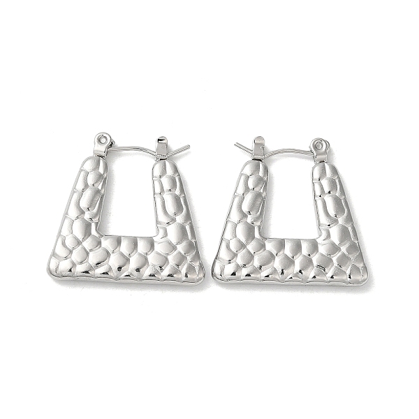 PandaHall 304 Stainless Steel Hoop Earrings for Women, Trapezoid, Stainless Steel Color, 22x22.5x3mm 304 Stainless Steel Trapezoid
PandaHall 304 Stainless Steel Hoop Earrings for Women, Trapezoid, Stainless Steel Color, 22x22.5x3mm 304 Stainless Steel Trapezoid
