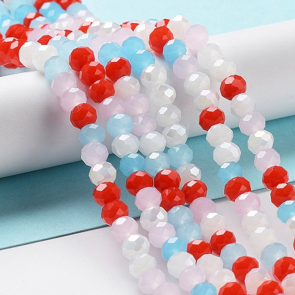 PandaHall Glass Beads Strands, Faceted, Rondelle, Orange Red, 6x5mm, Hole: 1mm, about 85~88pcs/strand, 16.1~16.5 inch(41~42cm) Glass...
PandaHall Glass Beads Strands, Faceted, Rondelle, Orange Red, 6x5mm, Hole: 1mm, about 85~88pcs/strand, 16.1~16.5 inch(41~42cm) Glass...