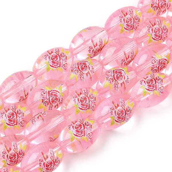 PandaHall Flower Picture Printed & Spray Painted Transparent Glass Beads, Oval, Pink, 15x10mm, Hole: 1.4mm Glass Oval Pink
PandaHall Flower Picture Printed & Spray Painted Transparent Glass Beads, Oval, Pink, 15x10mm, Hole: 1.4mm Glass Oval Pink