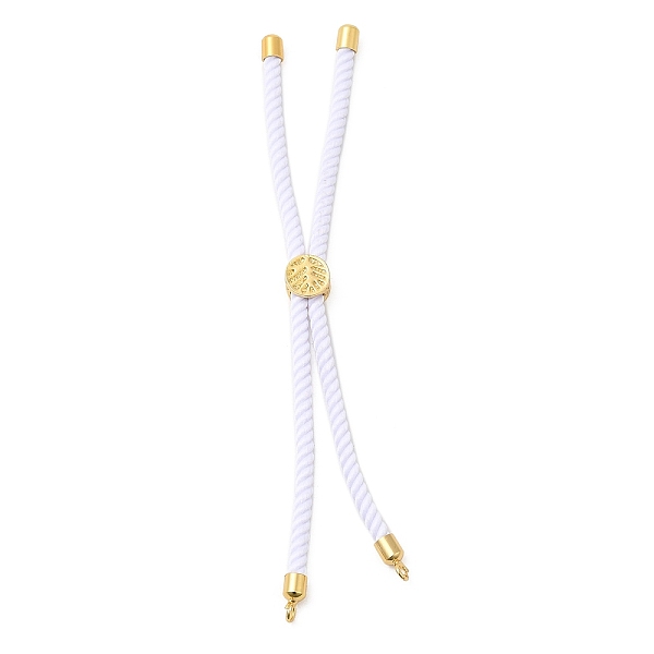 PandaHall Twisted Nylon Cord Silder Bracelets, Link Bracelet Making for Connector Charm, with Long-Lasting Plated Golden Brass Cord End &..., White
PandaHall Twisted Nylon Cord Silder Bracelets, Link Bracelet Making for Connector Charm, with Long-Lasting Plated Golden Brass Cord End &..., White