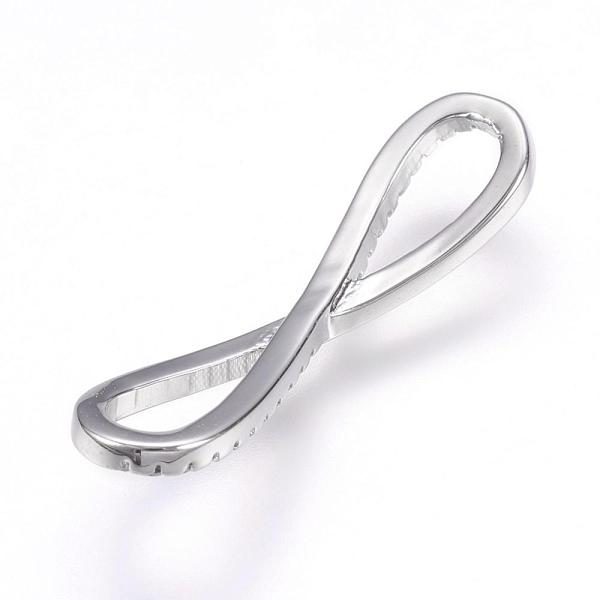 PandaHall Brass Micro Pave Cubic Zirconia Links, Real Platinum Plated, Infinity, 6.5x25x2mm, Hole: 4x8mm Brass+Cubic Zirconia Infinity
PandaHall Brass Micro Pave Cubic Zirconia Links, Real Platinum Plated, Infinity, 6.5x25x2mm, Hole: 4x8mm Brass+Cubic Zirconia Infinity
