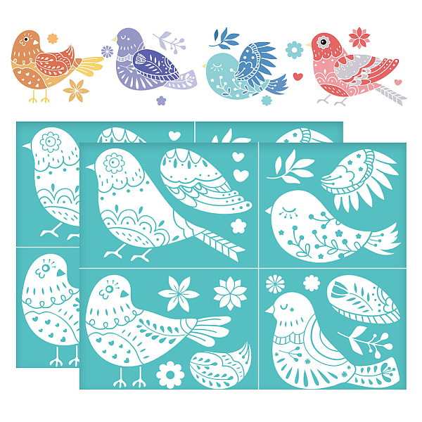 PandaHall Self-Adhesive Silk Screen Printing Stencil, for Painting on Wood, DIY Decoration T-Shirt Fabric, Turquoise, Bird, 280x220mm...
PandaHall Self-Adhesive Silk Screen Printing Stencil, for Painting on Wood, DIY Decoration T-Shirt Fabric, Turquoise, Bird, 280x220mm...