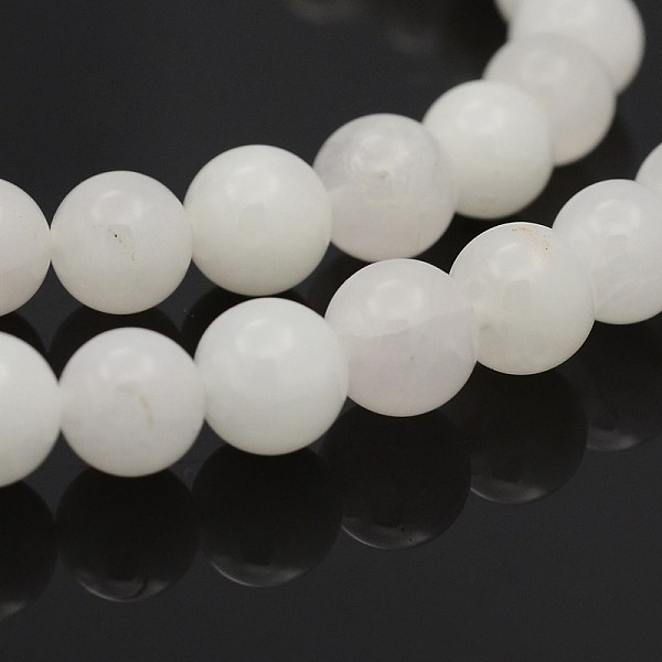PandaHall Natural Round White Jade Bead Strands, 10mm, Hole: 1mm, about 40pcs/strand, 15.7 inch White Jade Round White
PandaHall Natural Round White Jade Bead Strands, 10mm, Hole: 1mm, about 40pcs/strand, 15.7 inch White Jade Round White