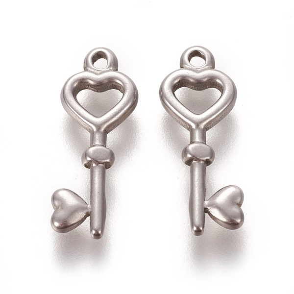 PandaHall 304 Stainless Steel Pendants, Heart Key, Stainless Steel Color, 20x8x2mm, Hole: 1.4mm 304 Stainless Steel Key
PandaHall 304 Stainless Steel Pendants, Heart Key, Stainless Steel Color, 20x8x2mm, Hole: 1.4mm 304 Stainless Steel Key