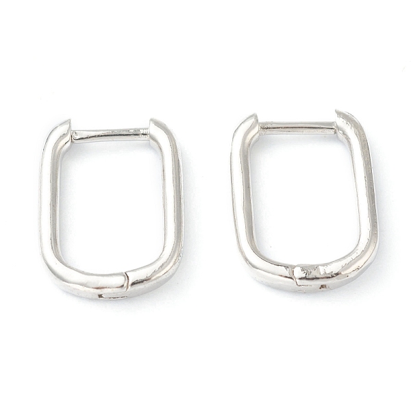 PandaHall Brass Huggie Hoop Earrings, Long-Lasting Plated, Rectangle, Platinum, 15.5x11.5x2mm, Pin: 1mm Brass Rectangle
PandaHall Brass Huggie Hoop Earrings, Long-Lasting Plated, Rectangle, Platinum, 15.5x11.5x2mm, Pin: 1mm Brass Rectangle
