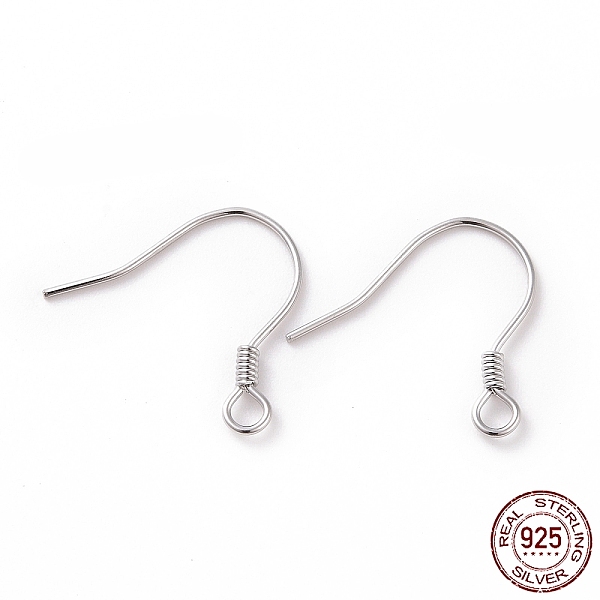 PandaHall Rhodium Plated 925 Sterling Silver Earring Hooks, with Horizontal Loops, Platinum, 15.5x15.4mm, 22 Gauge(0.6mm), Hole: 1.5mm...
PandaHall Rhodium Plated 925 Sterling Silver Earring Hooks, with Horizontal Loops, Platinum, 15.5x15.4mm, 22 Gauge(0.6mm), Hole: 1.5mm...