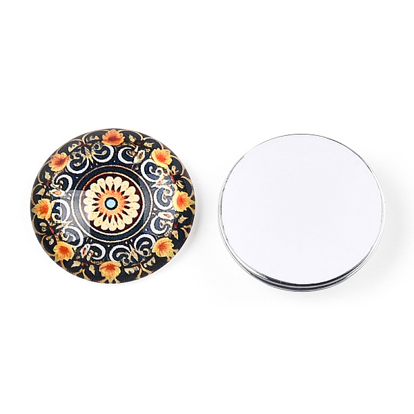 PandaHall Glass Cabochons, Half Round with Kaleidoscope Pattern, Colorful, 25x7.5mm Glass Half Round Multicolor
PandaHall Glass Cabochons, Half Round with Kaleidoscope Pattern, Colorful, 25x7.5mm Glass Half Round Multicolor