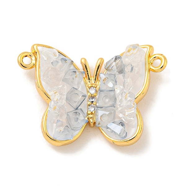 PandaHall Natural Quartz Crystal Connector Charms, Butterfly Brass Micro Pave Clear Cubic Zirconia Links with Enamel, Real 18K Gold Plated...
PandaHall Natural Quartz Crystal Connector Charms, Butterfly Brass Micro Pave Clear Cubic Zirconia Links with Enamel, Real 18K Gold Plated...