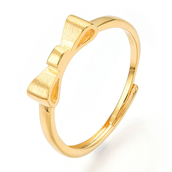 PandaHall 925 Sterling Silver Adjustable Ring Settings, with S925 Stamp, Bowknot, Real 18K Gold Plated, US Size 8(18.1mm) Sterling Silver...
PandaHall 925 Sterling Silver Adjustable Ring Settings, with S925 Stamp, Bowknot, Real 18K Gold Plated, US Size 8(18.1mm) Sterling Silver...