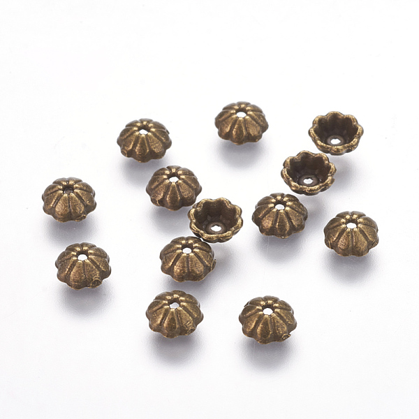 PandaHall Tibetan Style Bead Caps, Cadmium Free & Nickel Free & Lead Free, Half Round, Antique Bronze, 6x2.5mm, Hole: 1mm Alloy
PandaHall Tibetan Style Bead Caps, Cadmium Free & Nickel Free & Lead Free, Half Round, Antique Bronze, 6x2.5mm, Hole: 1mm Alloy
