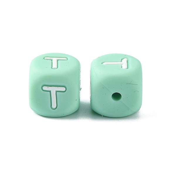 PandaHall Silicone Beads for Bracelet or Necklace Making, Turquoise Cube with Word, Letter.T, 12x12x12mm, Hole: 3mm Silicone Cube Green
PandaHall Silicone Beads for Bracelet or Necklace Making, Turquoise Cube with Word, Letter.T, 12x12x12mm, Hole: 3mm Silicone Cube Green