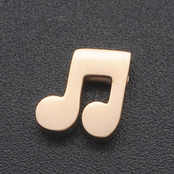 PandaHall 201 Stainless Steel Charms, for Simple Necklaces Making, Laser Cut, Musical Note, Rose Gold, 8x7.5x3mm, Hole: 1.8mm 201 Stainless...
PandaHall 201 Stainless Steel Charms, for Simple Necklaces Making, Laser Cut, Musical Note, Rose Gold, 8x7.5x3mm, Hole: 1.8mm 201 Stainless...