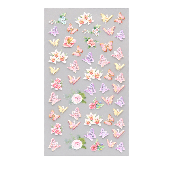 PandaHall 5D Watermark Slider Gel Nail Art, Butterfly & Flower Nail Art Stickers Decals, for Nail Tips Decorations, Pearl Pink, 105x60mm...
PandaHall 5D Watermark Slider Gel Nail Art, Butterfly & Flower Nail Art Stickers Decals, for Nail Tips Decorations, Pearl Pink, 105x60mm...