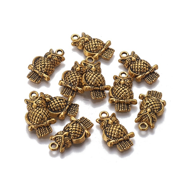 PandaHall Tibetan Style Alloy Pendants, Halloween, Lead Free and Cadmium Free, Owl, Antique Golden, 22x12x4.5mm, Hole: 2mm, about...
PandaHall Tibetan Style Alloy Pendants, Halloween, Lead Free and Cadmium Free, Owl, Antique Golden, 22x12x4.5mm, Hole: 2mm, about...