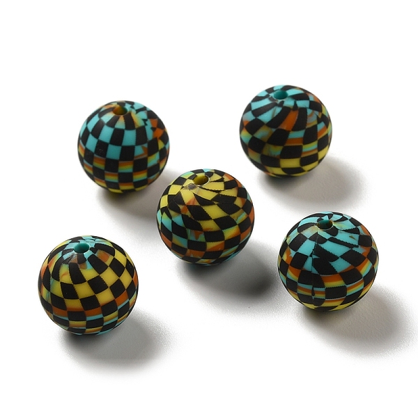 PandaHall Opaque Silicone Beads, Round with Tartan, Colorful, 15x14.5mm, Hole: 2.3mm Silicone Round
PandaHall Opaque Silicone Beads, Round with Tartan, Colorful, 15x14.5mm, Hole: 2.3mm Silicone Round