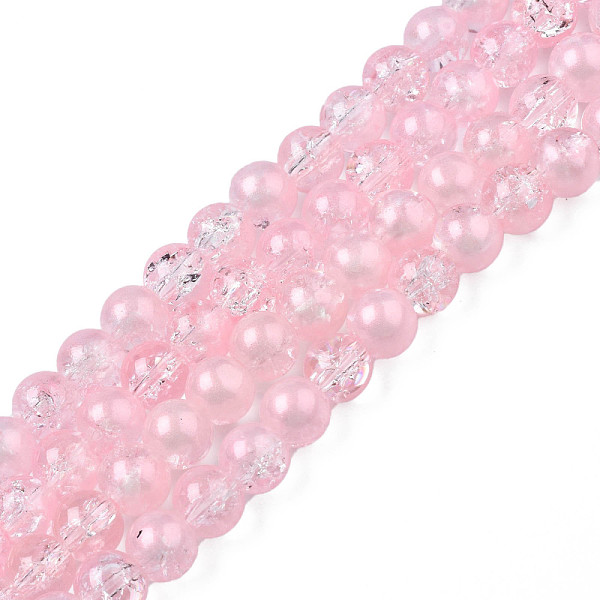 PandaHall Translucent Crackle Glass Beads Strands, with Glitter Powder, Round, Pink, 8x7.5mm, Hole: 1mm, about 100~105Pcs/strand, 31.50...
PandaHall Translucent Crackle Glass Beads Strands, with Glitter Powder, Round, Pink, 8x7.5mm, Hole: 1mm, about 100~105Pcs/strand, 31.50...
