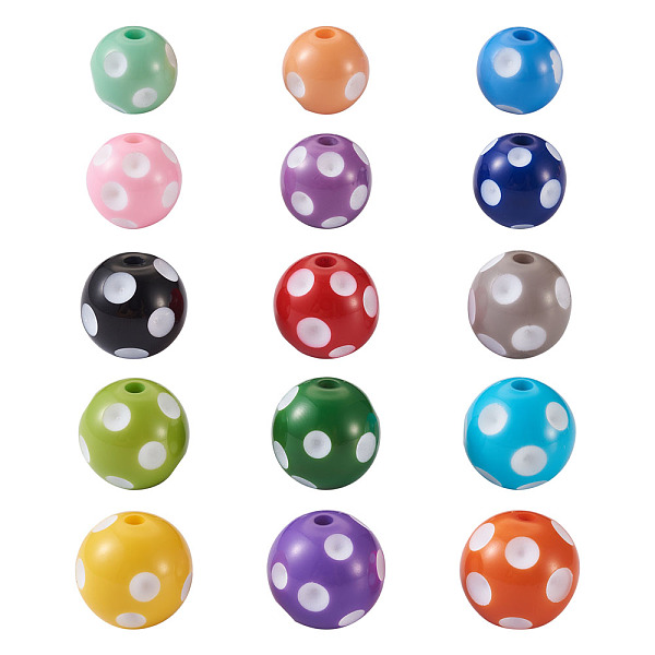 PandaHall Cheriswelry Opaque Acrylic Beads, Round, Mixed Color, 120pcs/set Acrylic Round Multicolor
PandaHall Cheriswelry Opaque Acrylic Beads, Round, Mixed Color, 120pcs/set Acrylic Round Multicolor