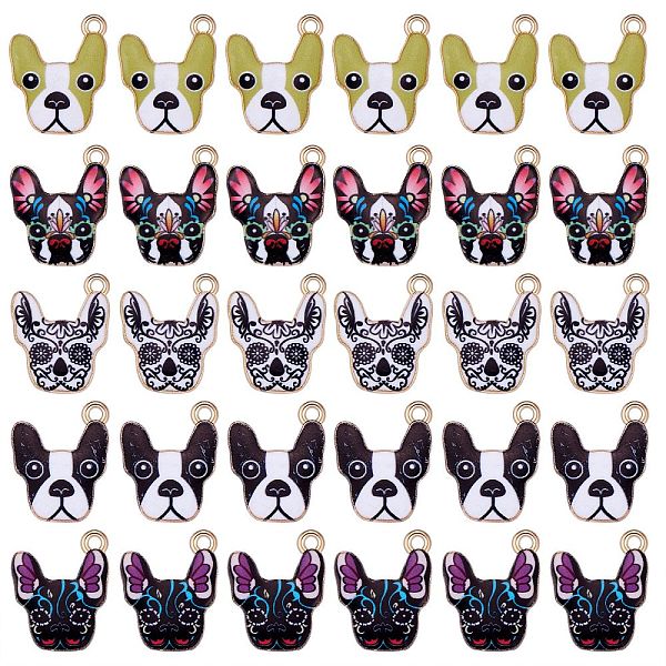 PandaHall 30Pcs 5 Colors Rack Plating Alloy Enamel Pendants, Cadmium Free & Nickel Free & Lead Free, Light Gold, Dog, Mixed Color, 19x15x2mm..., Multicolor
PandaHall 30Pcs 5 Colors Rack Plating Alloy Enamel Pendants, Cadmium Free & Nickel Free & Lead Free, Light Gold, Dog, Mixed Color, 19x15x2mm..., Multicolor