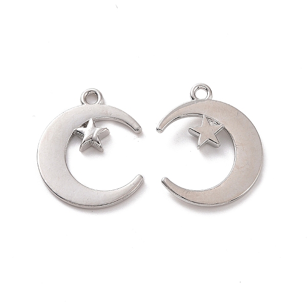 PandaHall Rack Plating Alloy Pendants, Cadmium Free & Lead Free & Nickle Free, Moon & Star Charm, Platinum, 20.5x17x2mm, Hole: 1.5mm Alloy...
PandaHall Rack Plating Alloy Pendants, Cadmium Free & Lead Free & Nickle Free, Moon & Star Charm, Platinum, 20.5x17x2mm, Hole: 1.5mm Alloy...