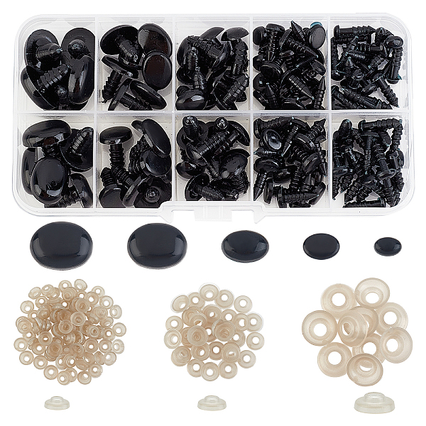 PandaHall Resin Doll Craft Eyes and Noses with Washers, for Crochet Toy and Stuffed Animals, Oval, Black, 5~13x6~17x14~16mm, Pin: 3~6mm...
PandaHall Resin Doll Craft Eyes and Noses with Washers, for Crochet Toy and Stuffed Animals, Oval, Black, 5~13x6~17x14~16mm, Pin: 3~6mm...