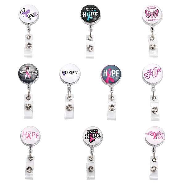 PandaHall CHGCRAFT 10Pcs Cancer Awareness Ribbon Pattern Badge with Retractable Reel Holders Glass and ABS Plastic, Mixed Color Glass..., Multicolor
PandaHall CHGCRAFT 10Pcs Cancer Awareness Ribbon Pattern Badge with Retractable Reel Holders Glass and ABS Plastic, Mixed Color Glass..., Multicolor